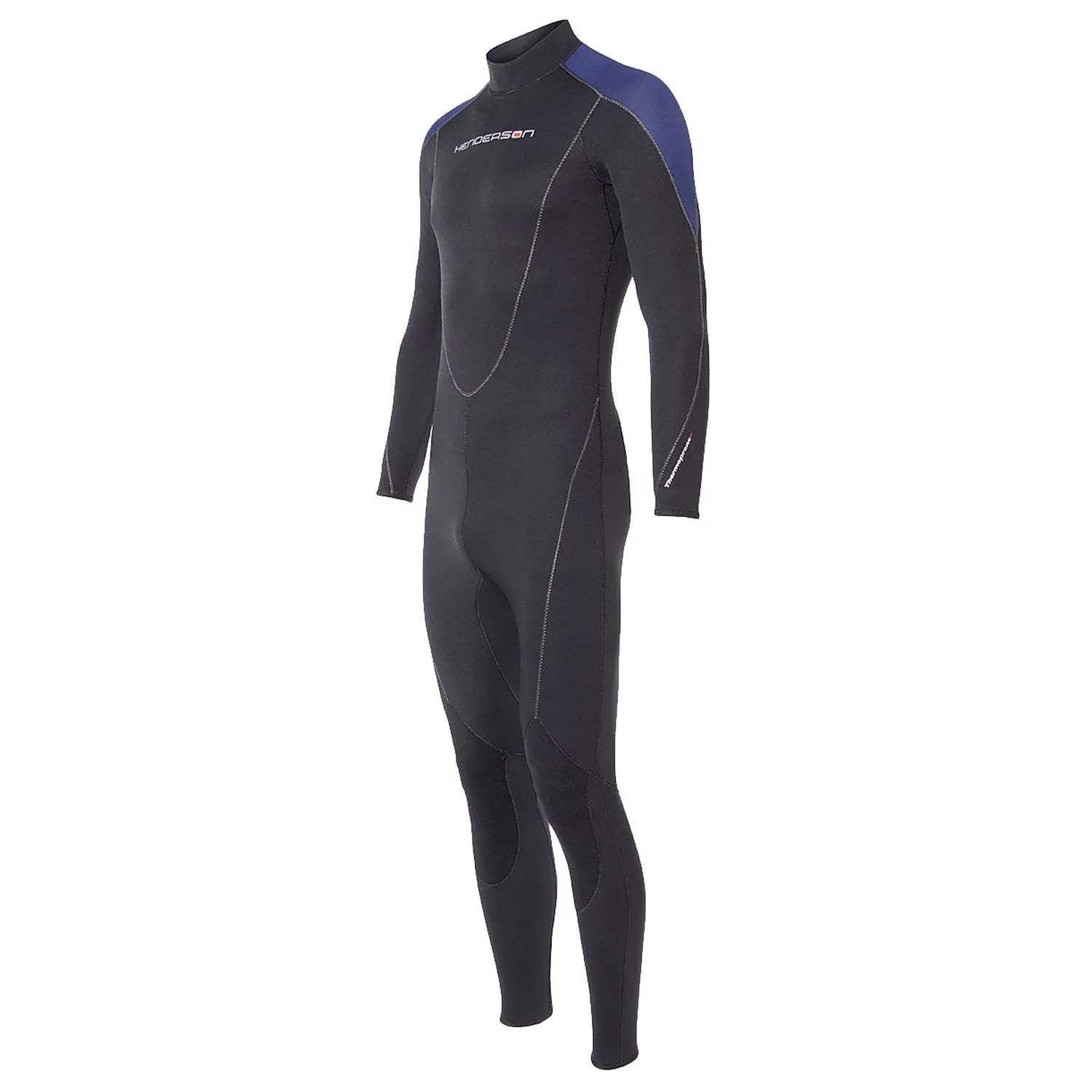 Open Box Henderson Man Thermoprene Jumpsuit (Back Zip) 5mm Scuba Wetsuit - Black / Blue - Medium