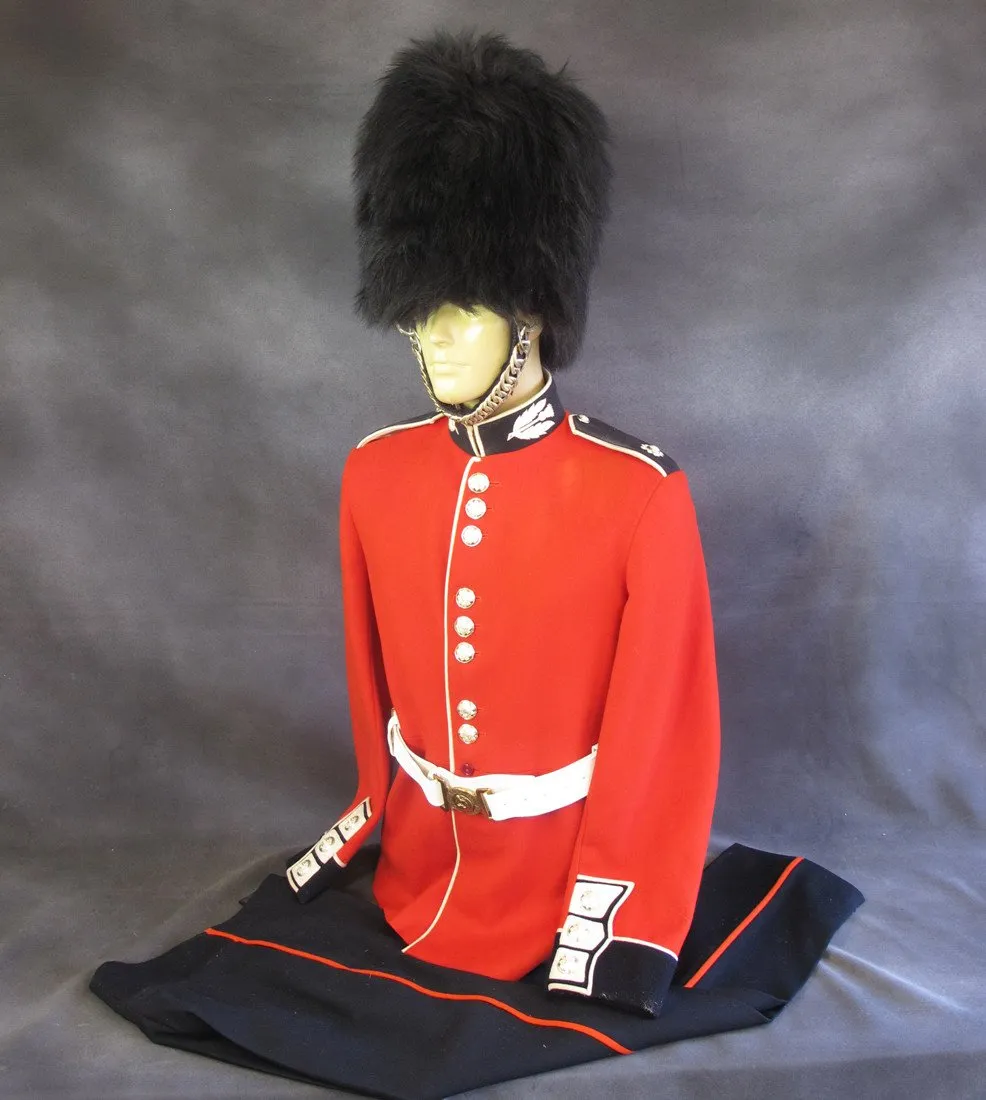 Original British Scots Guard Uniform Set Complete with Bearskin Helmet