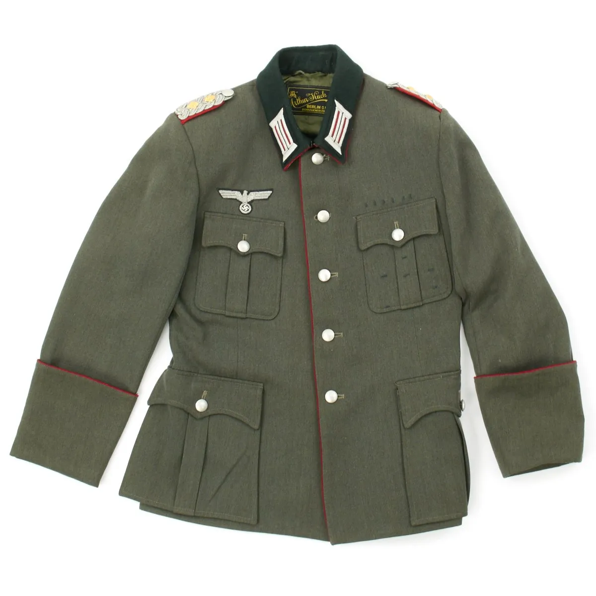 Original German WWII Army Artillery Tailored Officer Colonel Tunic - Oberst