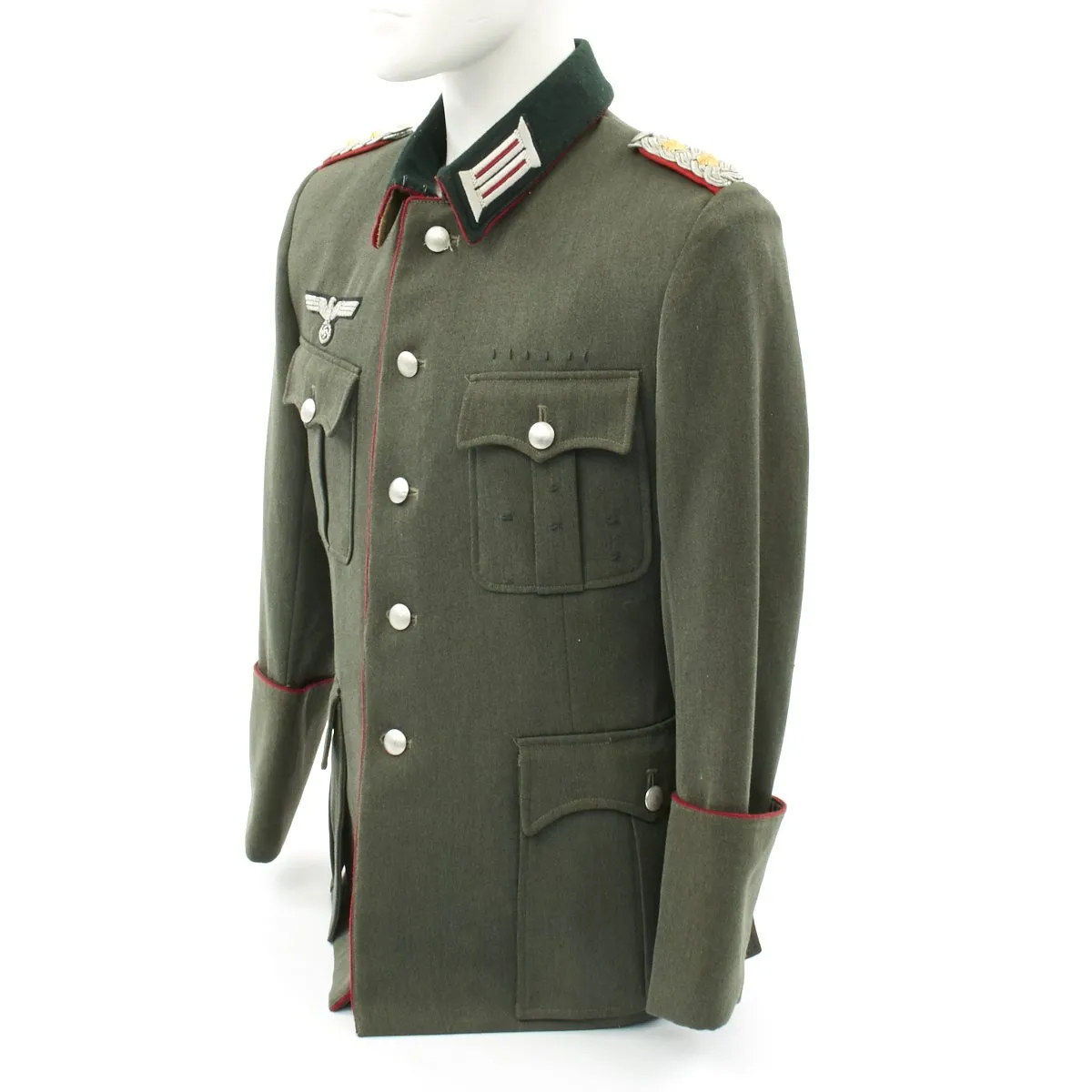 Original German WWII Army Artillery Tailored Officer Colonel Tunic - Oberst