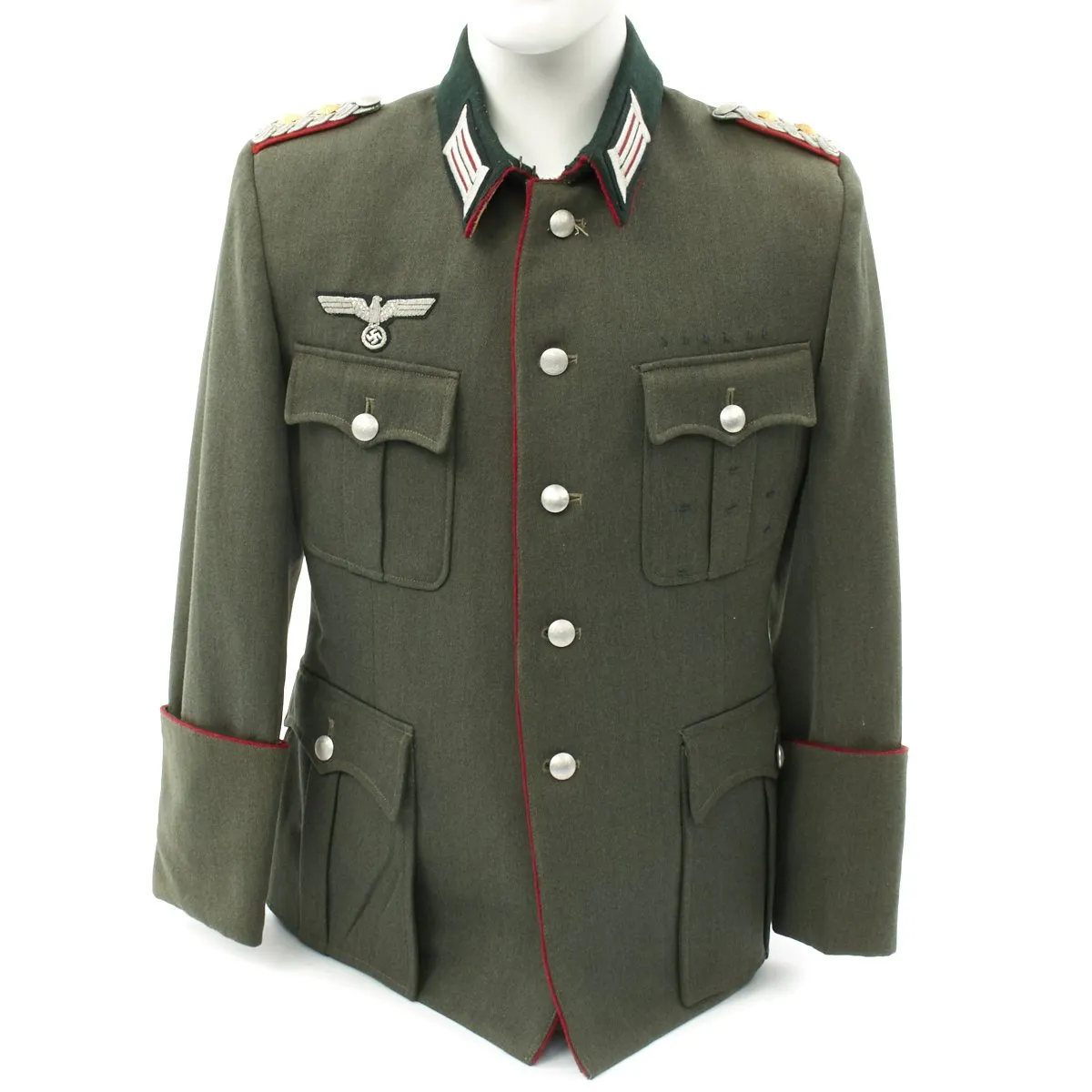 Original German WWII Army Artillery Tailored Officer Colonel Tunic - Oberst