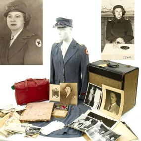 Original U.S. WWII American Red Cross Nurse Named Grouping - Luella Klauser