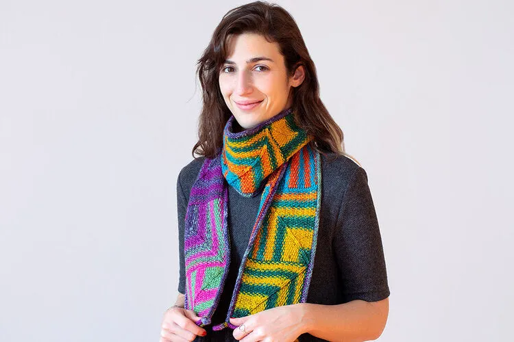 Pixelated Scarf Kit (Urth Yarns) Online Only