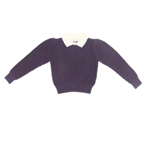 Plum Collared Sweater