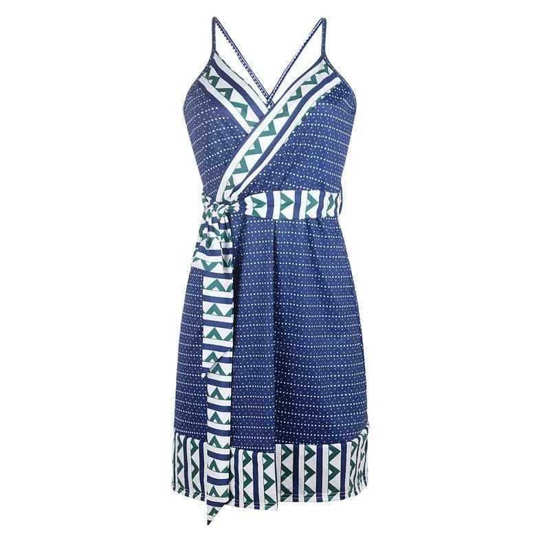 Printed Strap Maternity Midi Dress