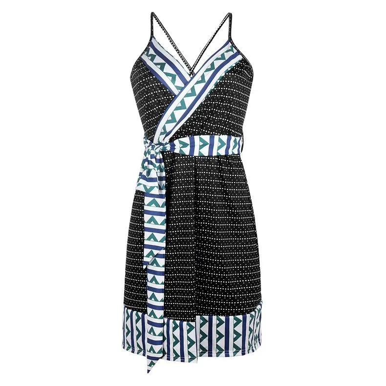 Printed Strap Maternity Midi Dress