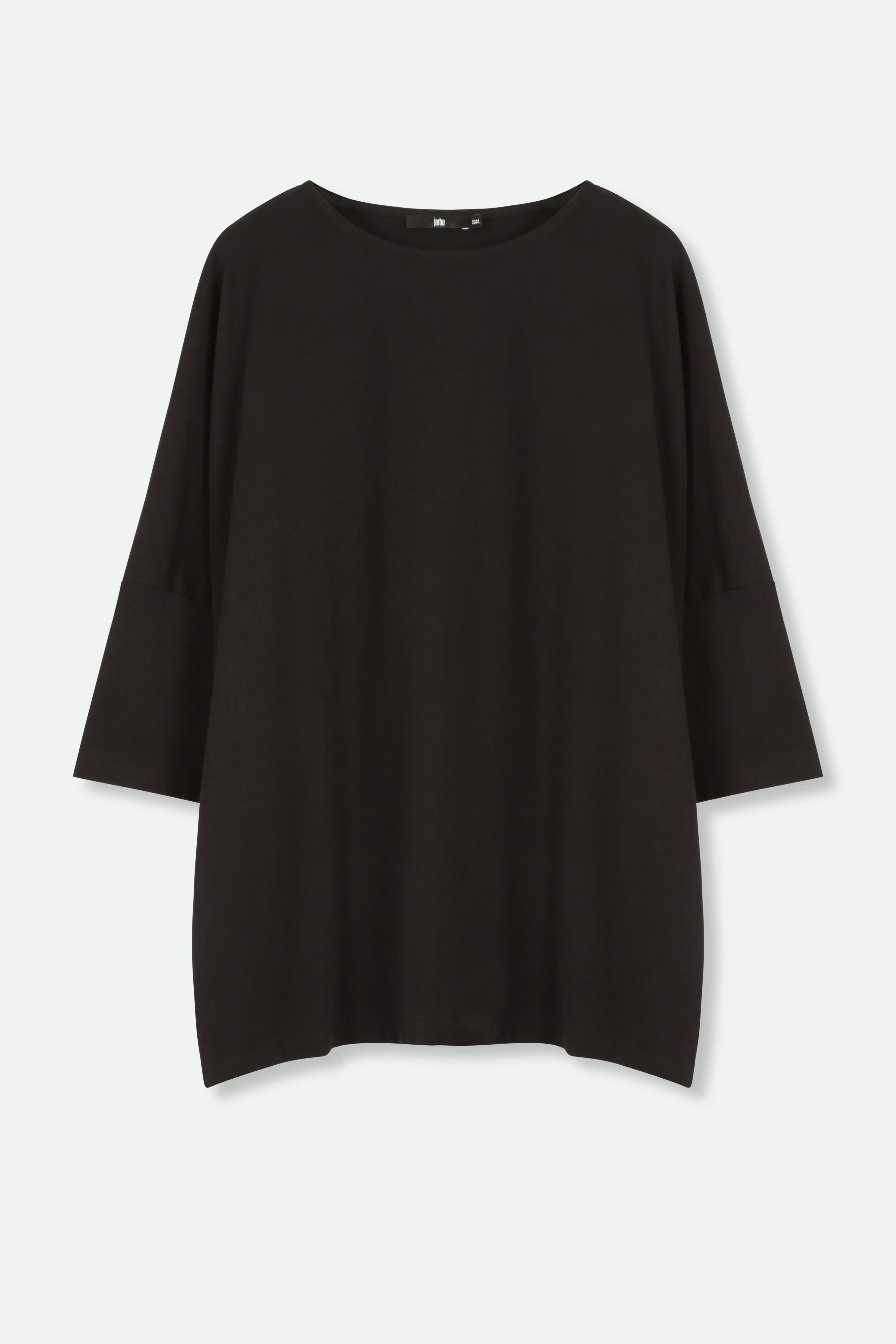 RAYA BOATNECK OVERSIZED TUNIC IN ITALIAN COTTON JERSEY