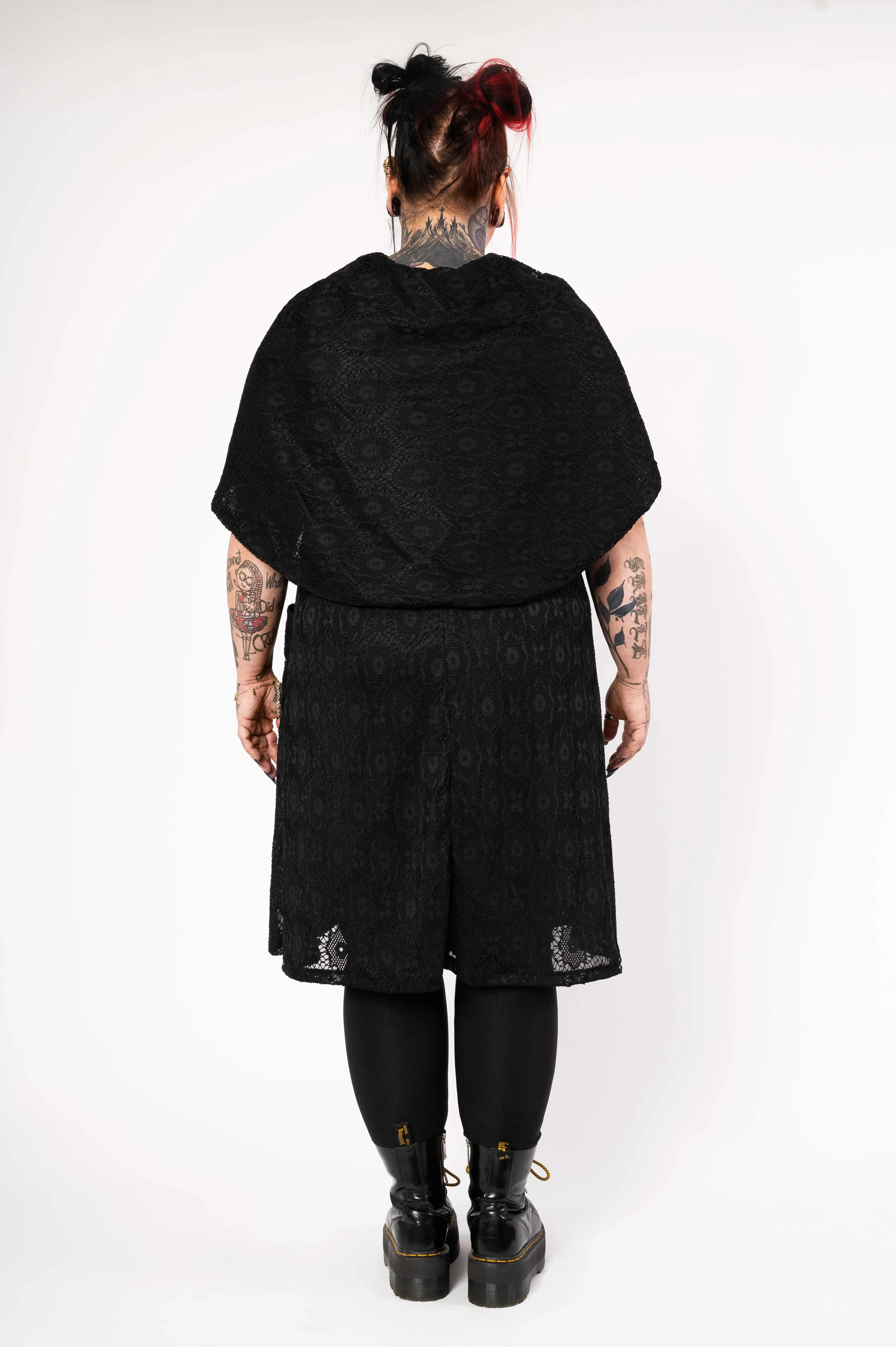 Rituel tunic - black floral mesh