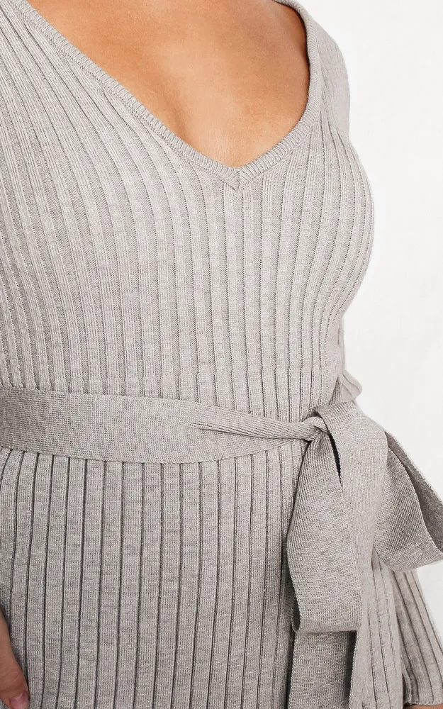 Rosetta Knit Dress - Grey