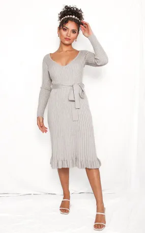 Rosetta Knit Dress - Grey