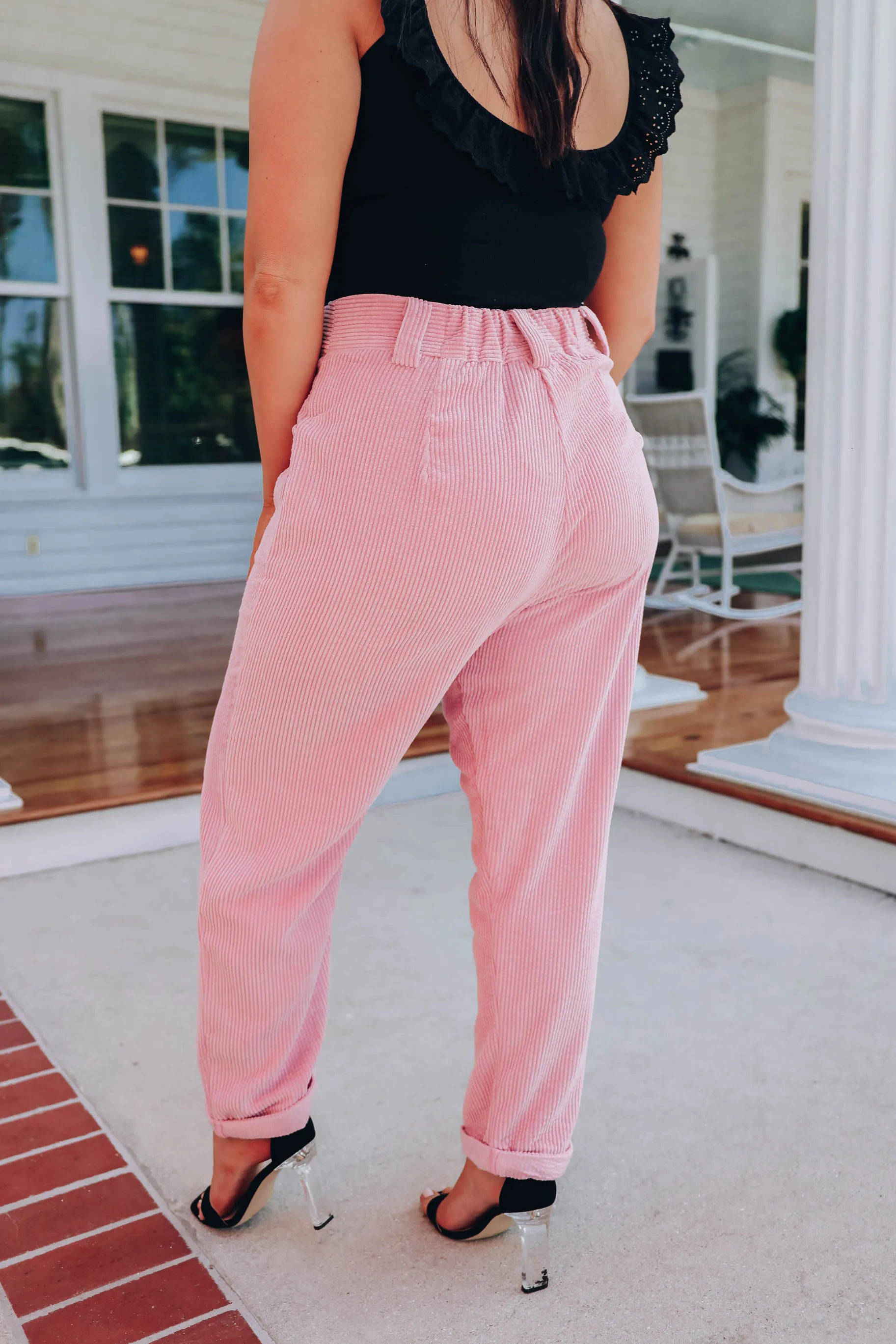 Royce Corduroy Pants - Pink