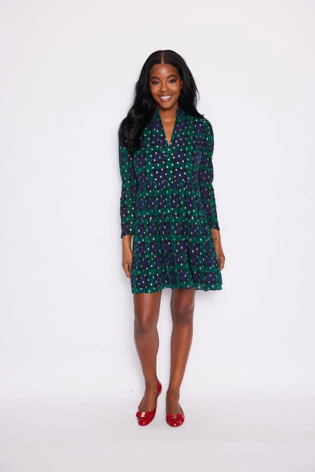 Sail to Sable Sofia Tunic Dress - Blackwatch Plaid