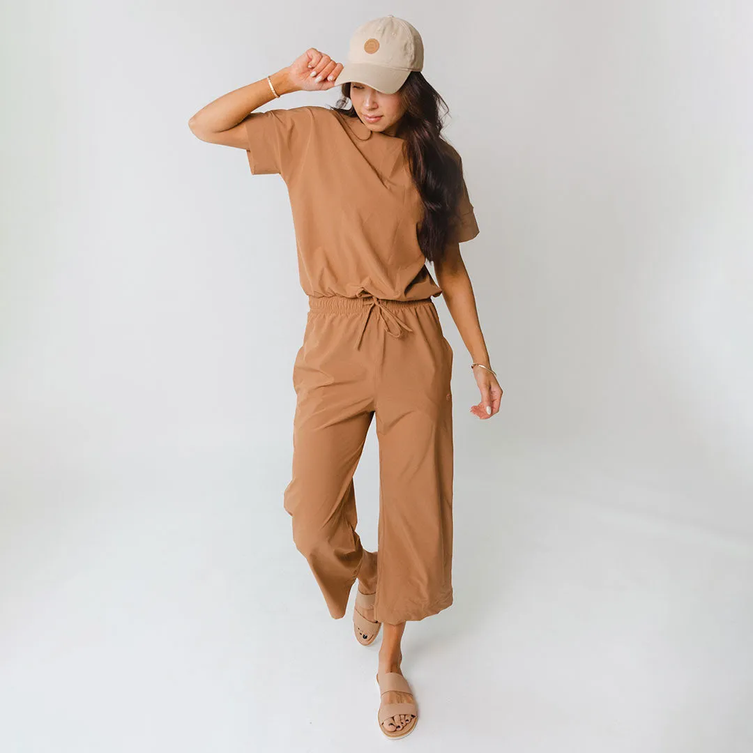 Sand Wide Leg Jumpsuit