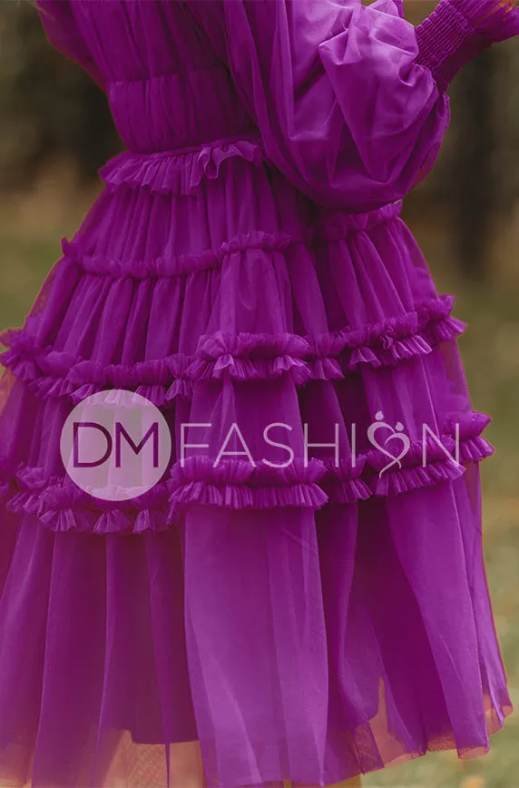 Sasha Purple Potion Dress - DM Exclusive - Maternity Friendly