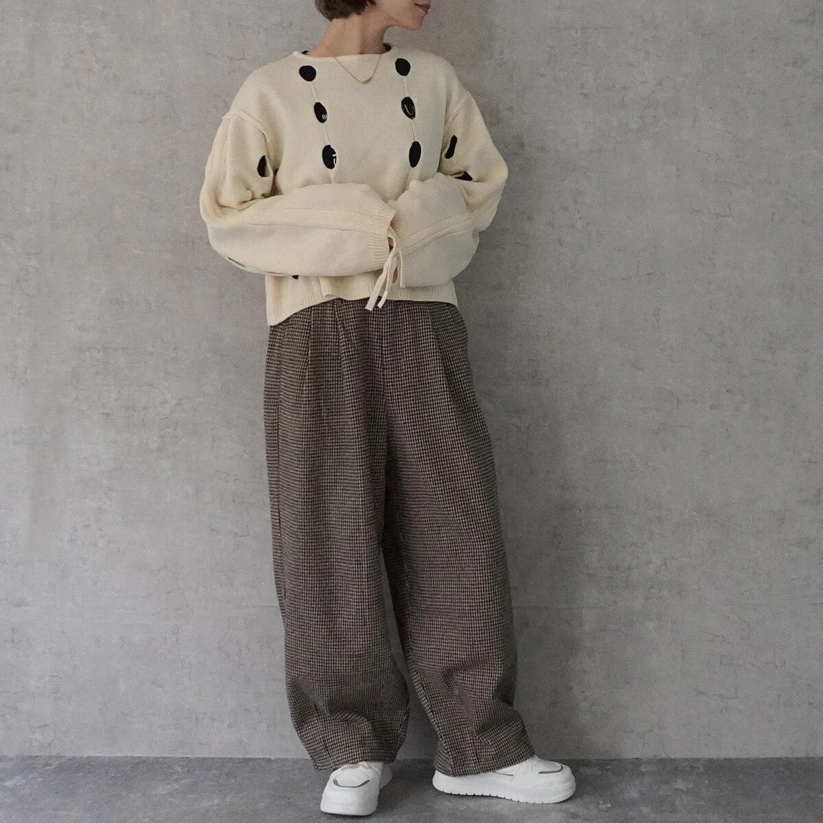 SATO | Houndstooth Balloon Pants