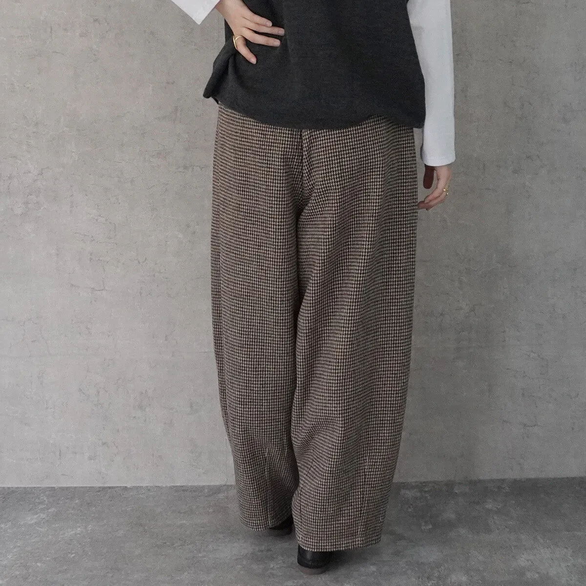 SATO | Houndstooth Balloon Pants