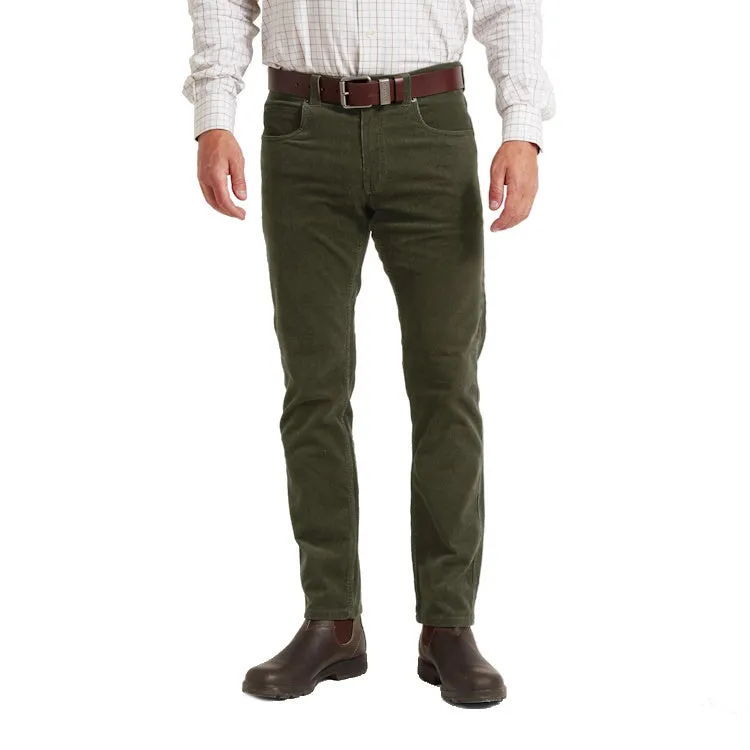 Schoffel Camden Cord Trousers - Forest