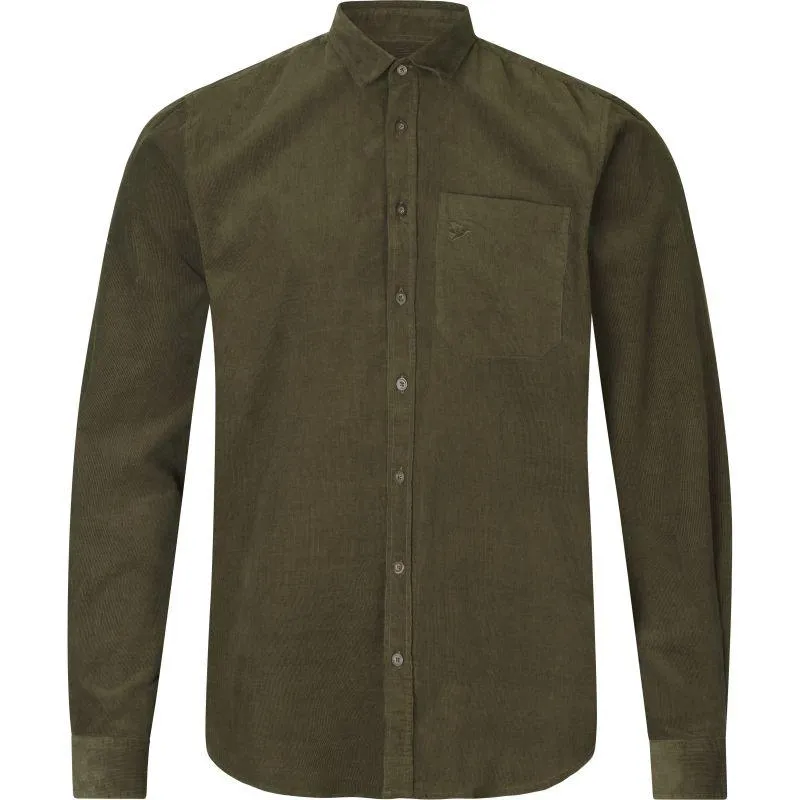 Seeland George Mens Cotton Corduroy Shirt - Pine Green