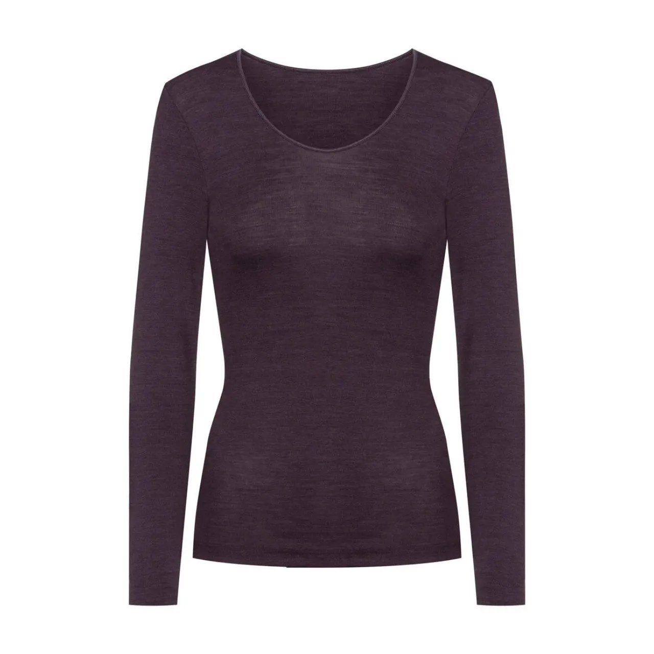 Serie Exquisite Long Sleeved Top in Perfect Plum