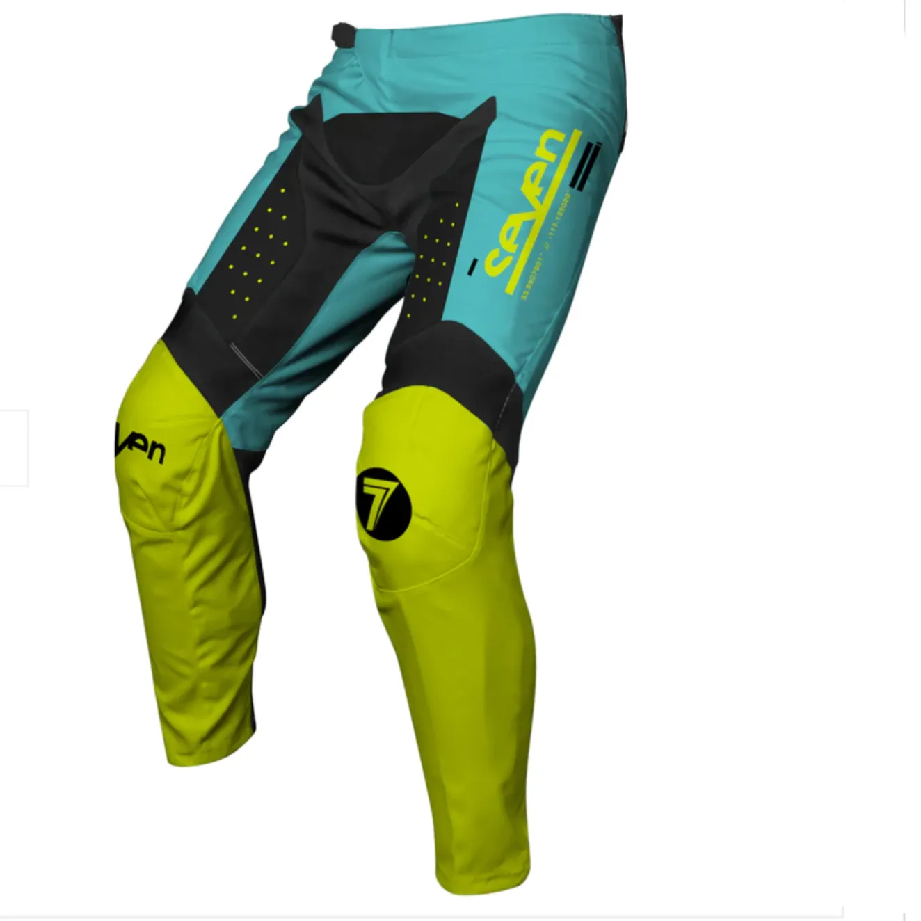 Seven MX 24.1 Youth Vox Aperture Motocross Pants (Flo Yellow/Blue | Size: Y26)