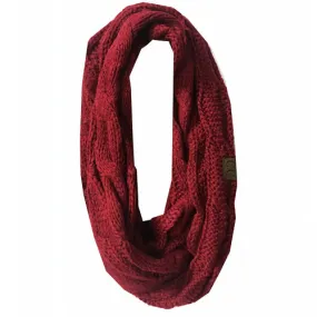 SF-800 Burgundy Infinity Scarf