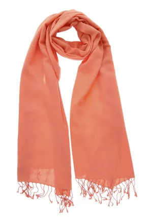 SHERPA Light Coral Cashmere Woman Scarf