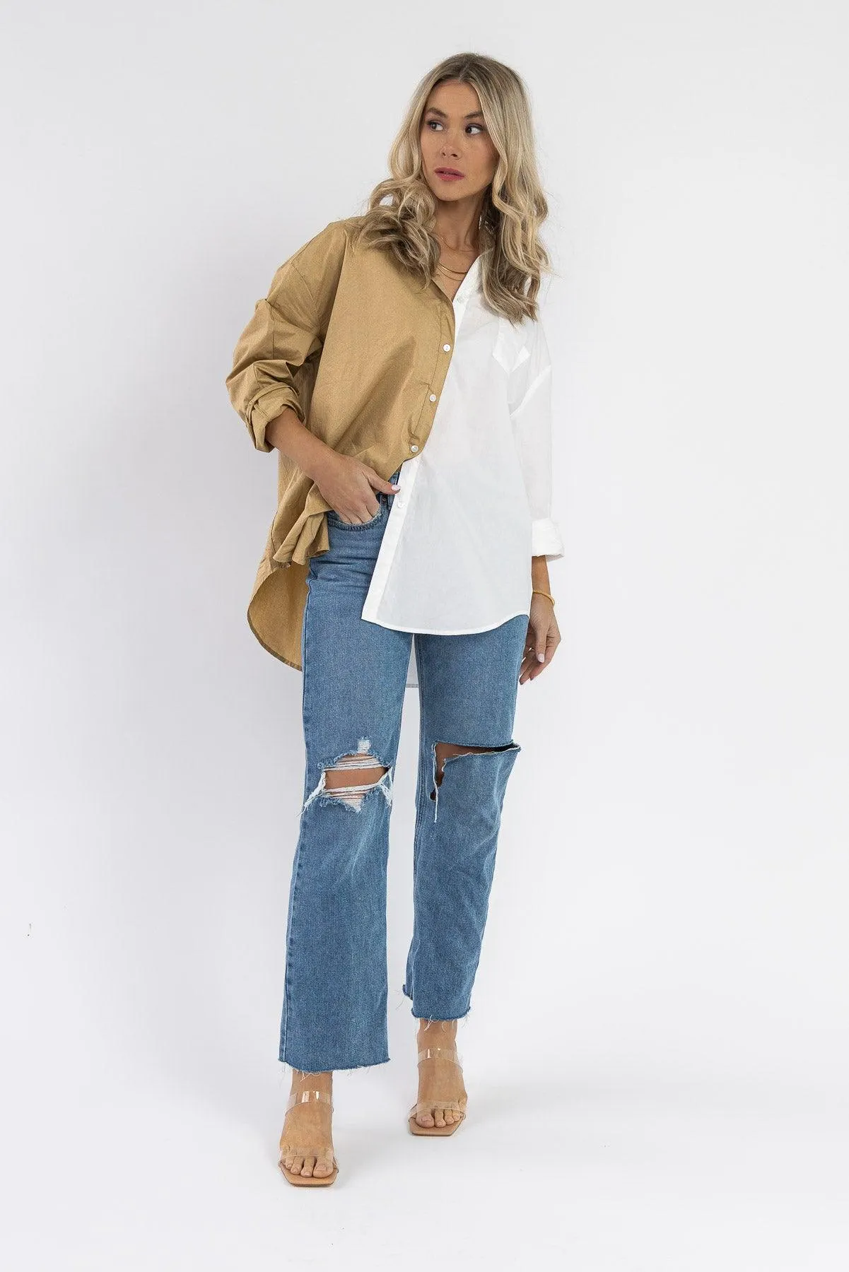 Sidney Button Up Top - Final Sale