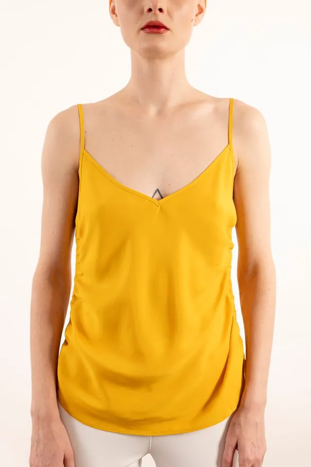 Silk Bias Camisole with Side Drawstrings - WYANETTA SUM24