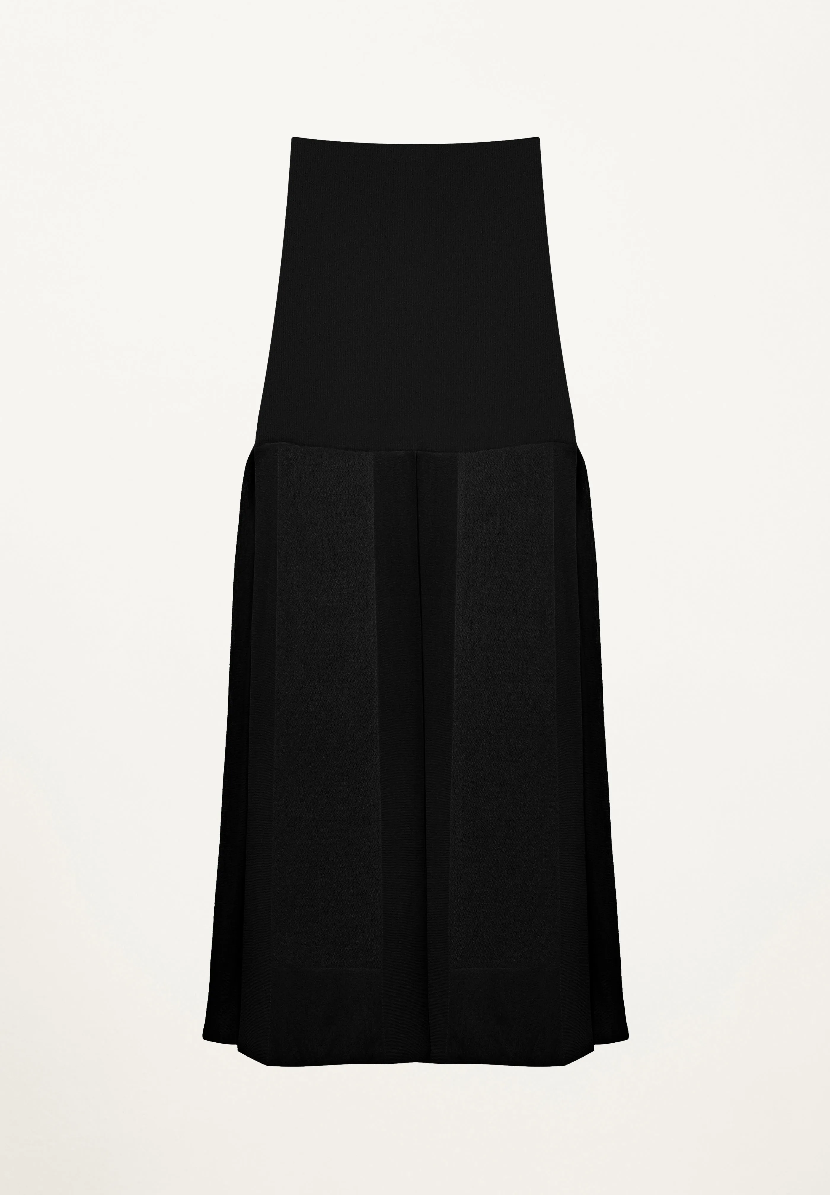 Six Panel Skirt in Black