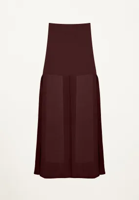 Six Panel Skirt in Plum