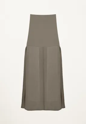 Six Panel Skirt in Taupe