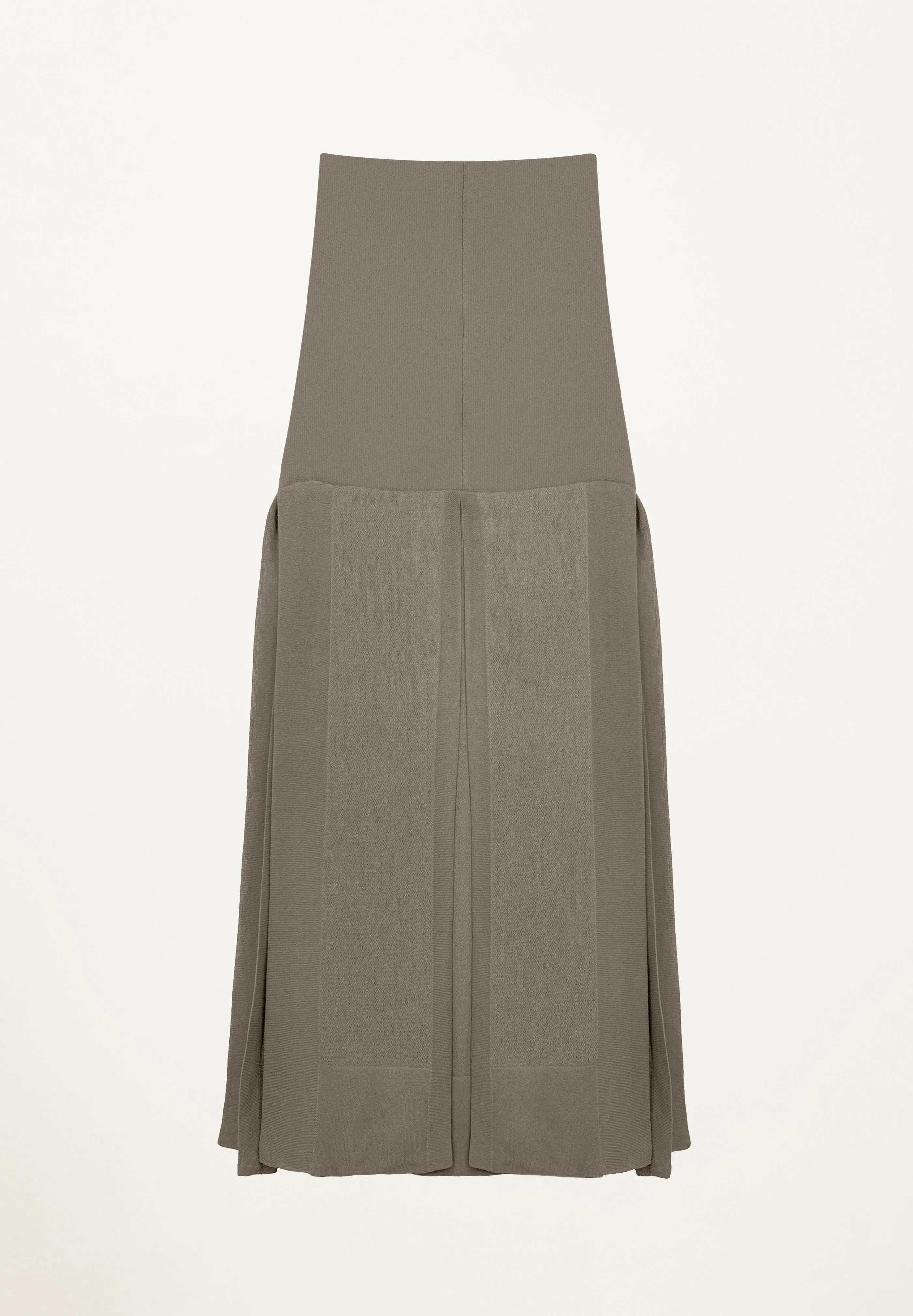 Six Panel Skirt in Taupe