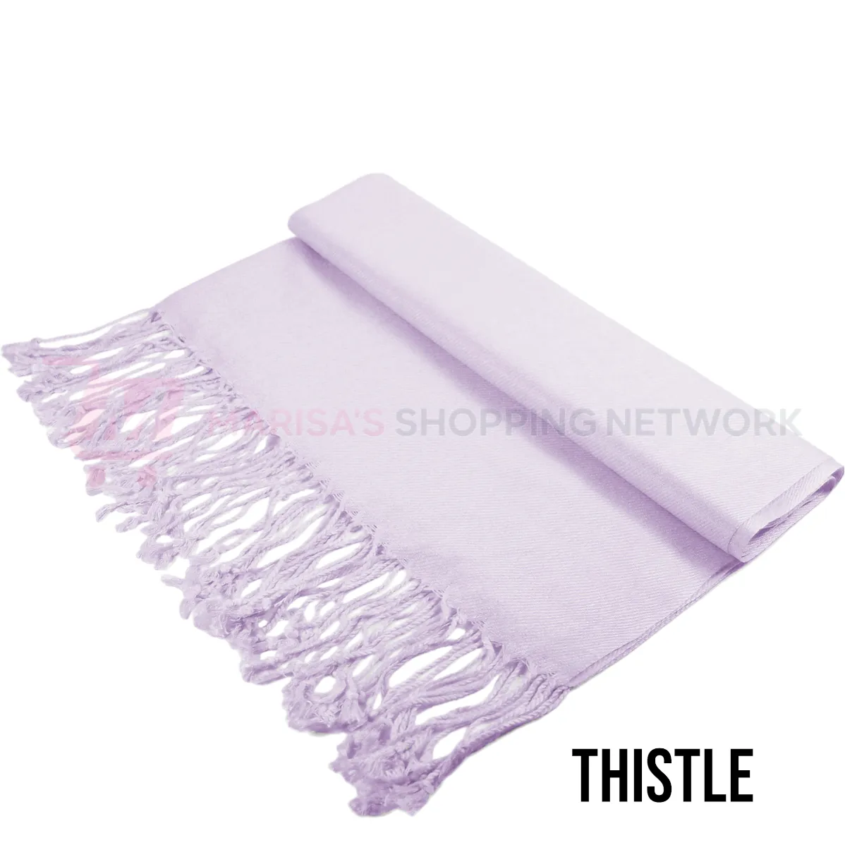 Solid Thistle Pashmina Scarves