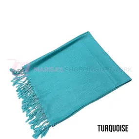 Solid Turquoise Pashmina Scarves