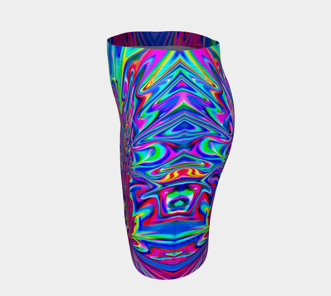 SONIC BLOOMING FITTED SKIRT | PSYCHEDELIC POUR HOUSE