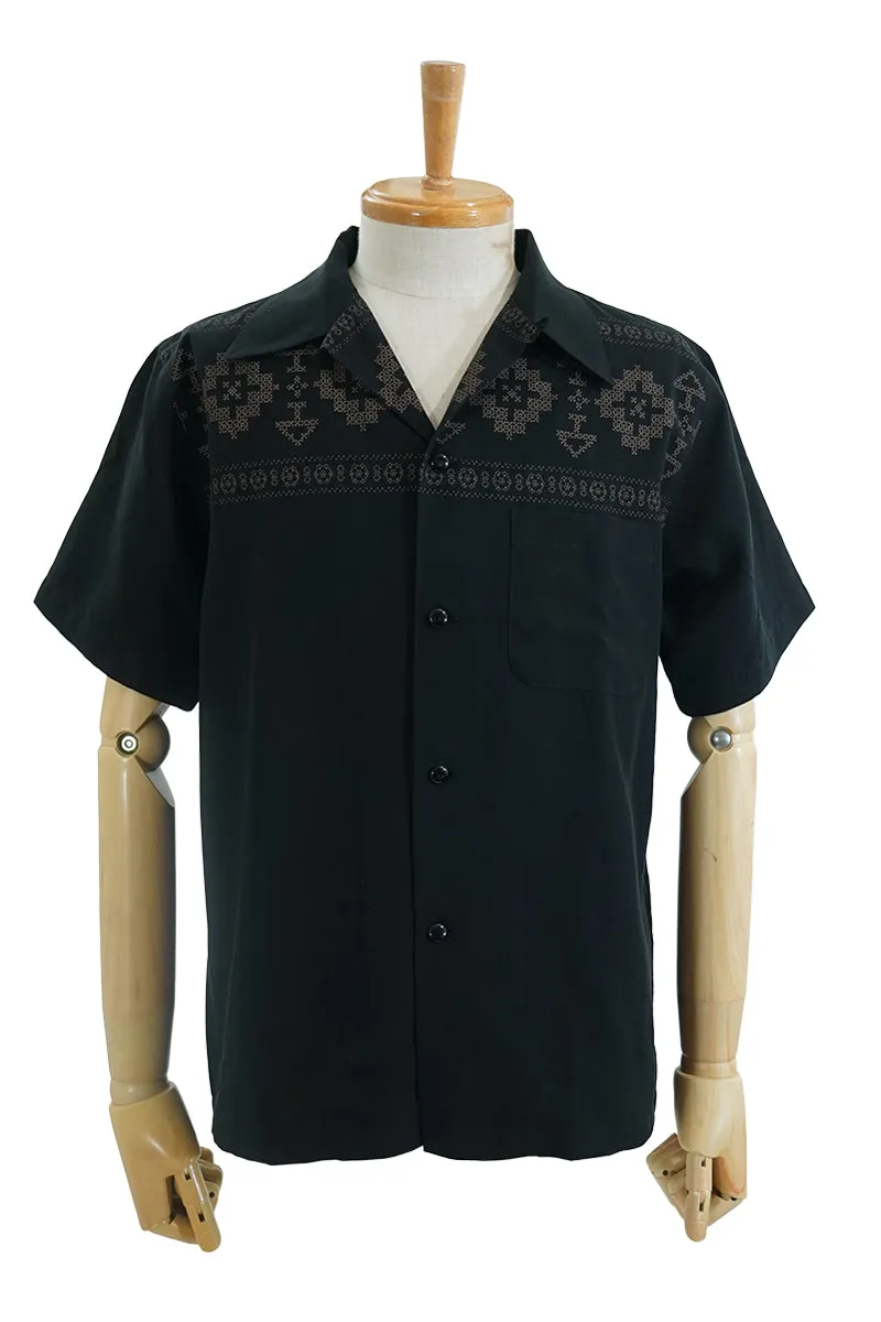 S/S Print Open Shirt“NATIVE PATTERN”