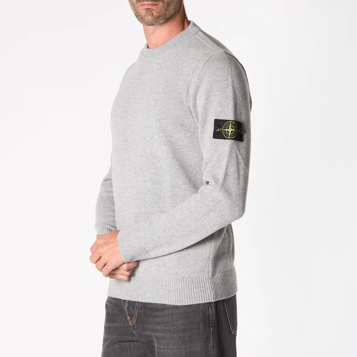 STONE ISLAND SWEATER 8115508A3 V0M64 GREY