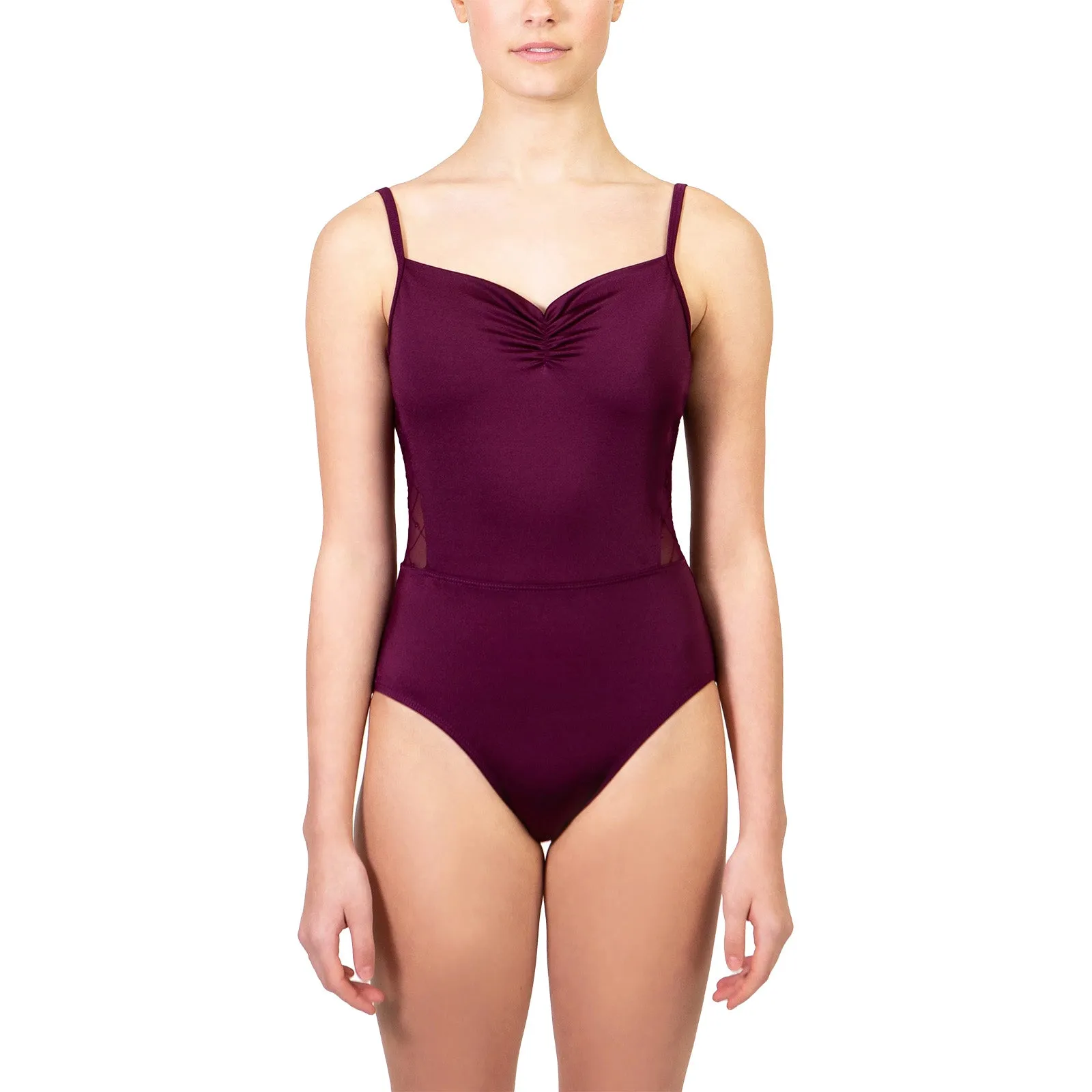 Suffolk Adult Embroidered Mesh Camisole Leotard