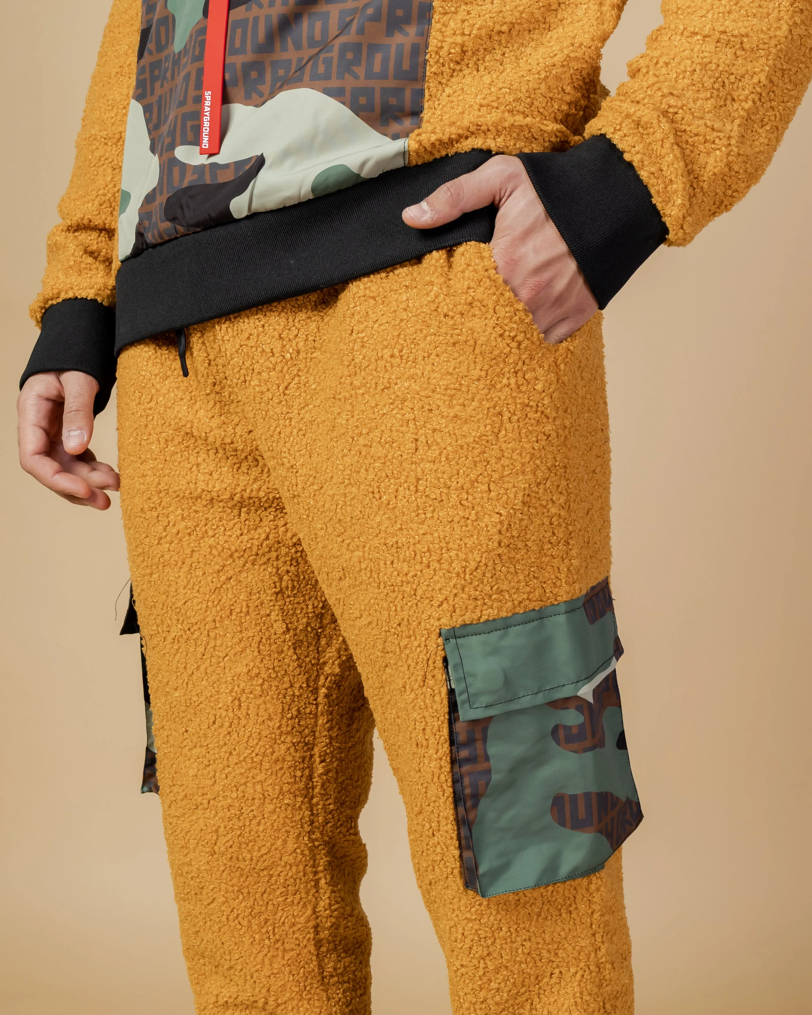 Teddy Pocket Pants Sand