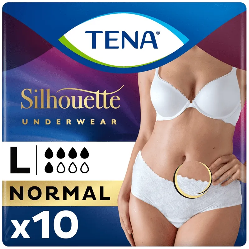 TENA Silhouette Lady Pants Blanc Large Pack of 10