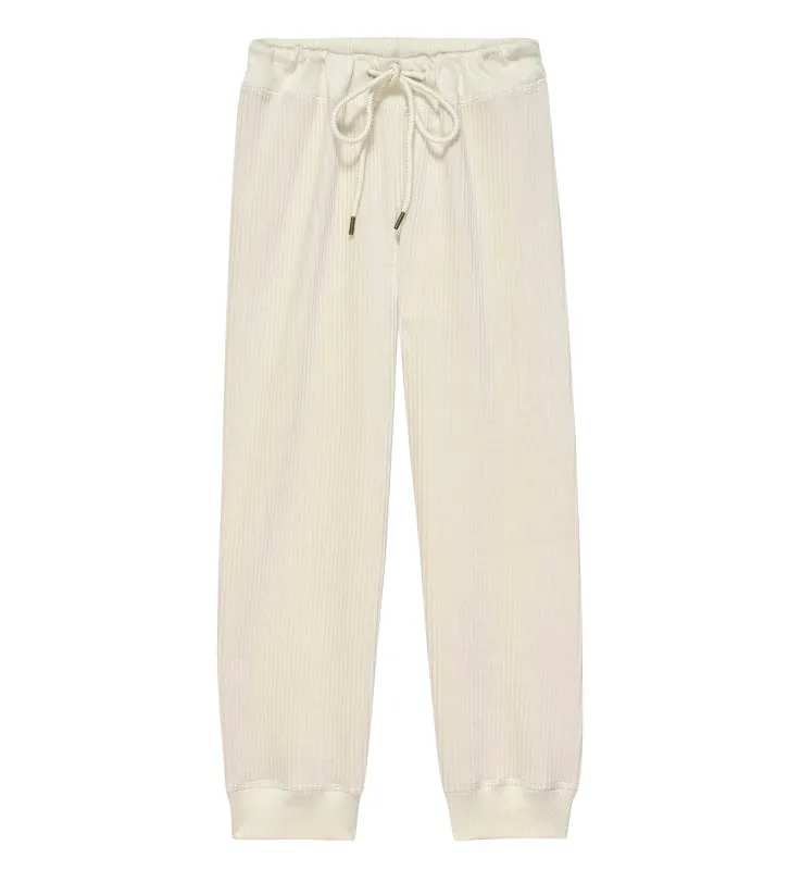 The Great - The Corduroy Lantern Pant in Washed White