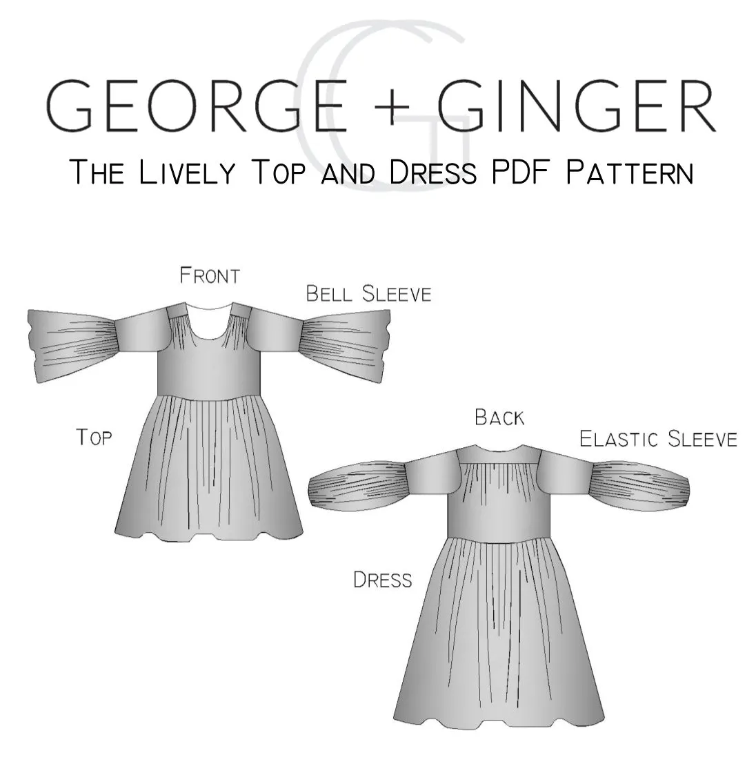 The Lively Top and Dress PDF Sewing Pattern