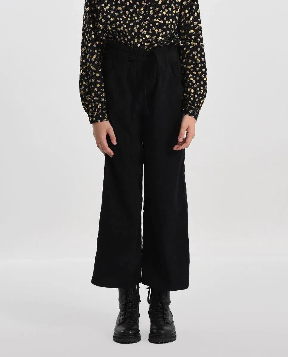 The Velvet Paperbag Waist Trousers - KIDS