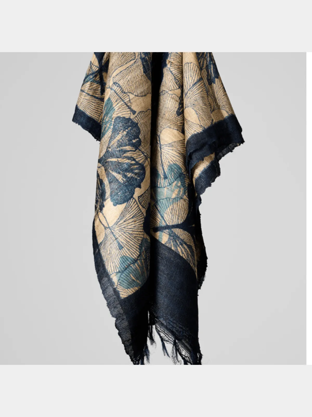 Tussar Silk Scarf Ava Blue