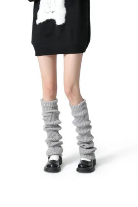 Urban Chic Women Grey Knitted Leg Warmers