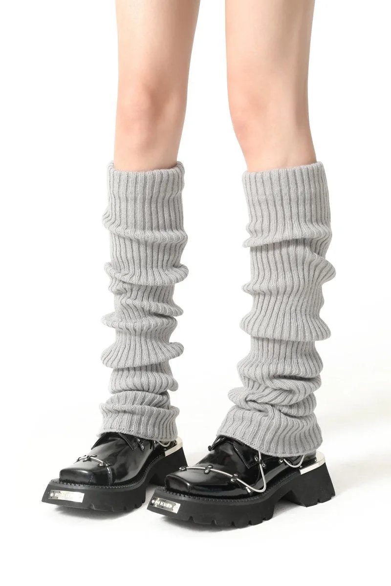 Urban Chic Women Grey Knitted Leg Warmers