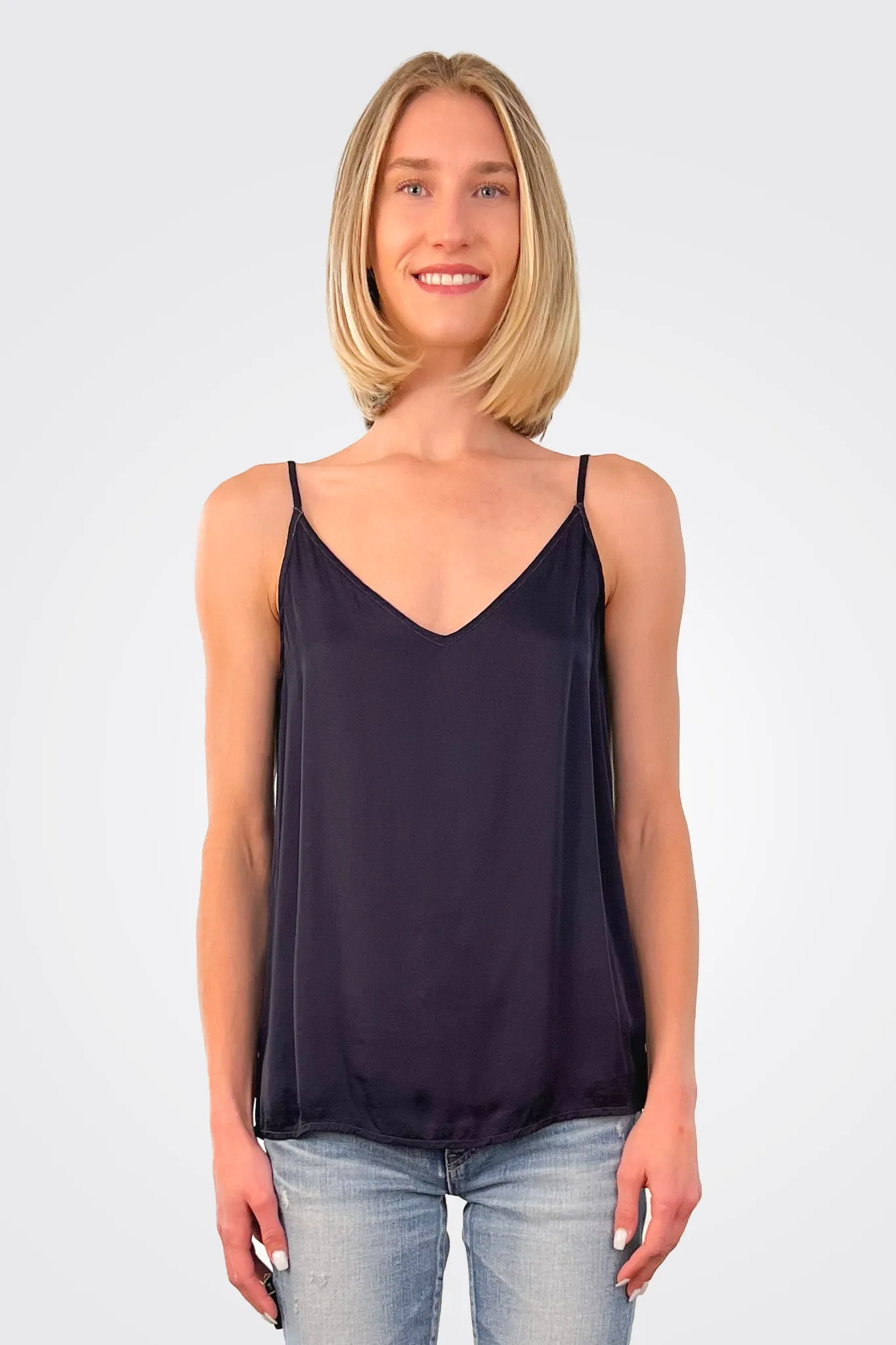 V Neck Camisole - Navy