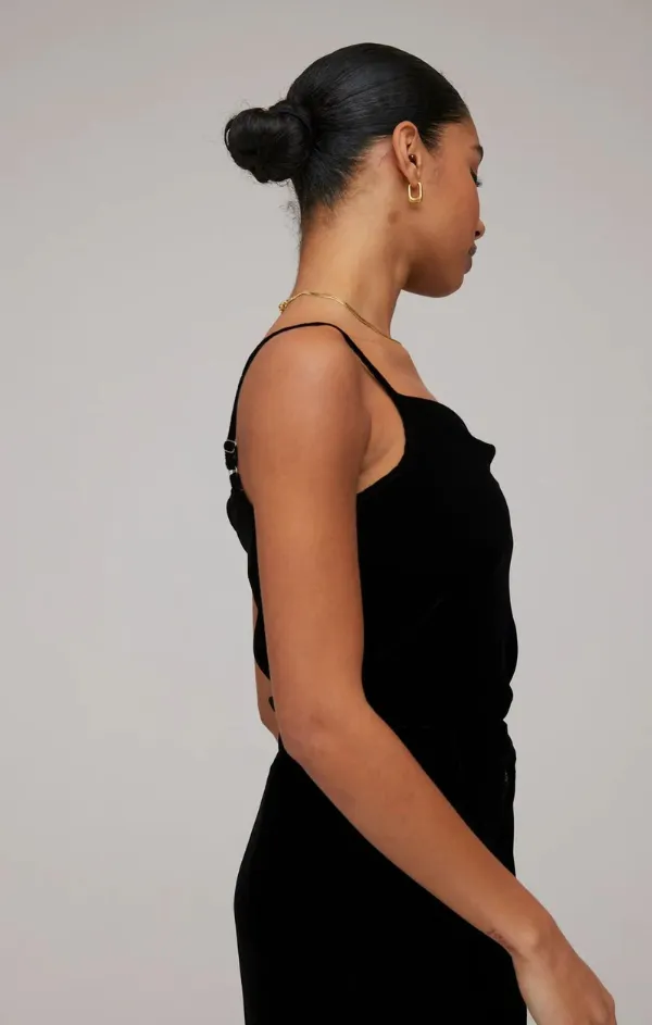 Velvet Cowl Neck Camisole