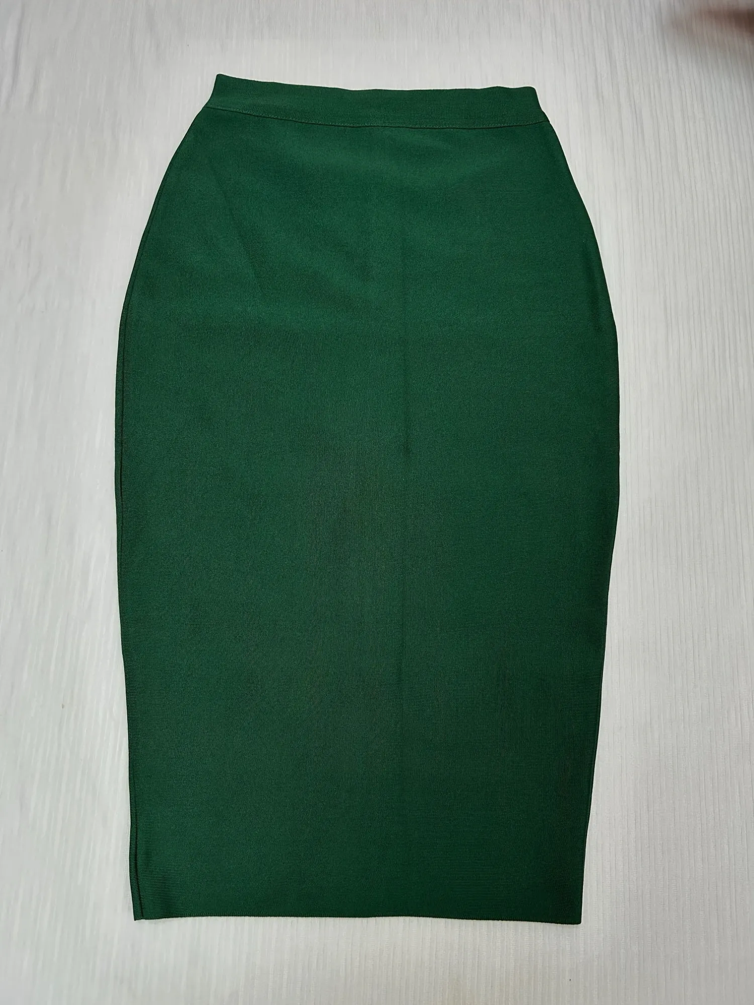 Vibrant Solid Color High Waist Bodycon Skirt - Elegant Slit Hem, Stretchy, Comfortable, Flattering Fit - Perfect for Spring and Summer, Women's Clothing, Casual, Party, Daily Wear