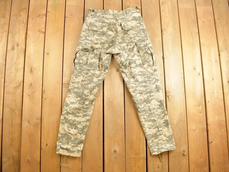 Vintage 1990s Military Digital Camouflage Cargo Pants Size 27 x 30